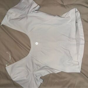 White Lululemon Crop Top